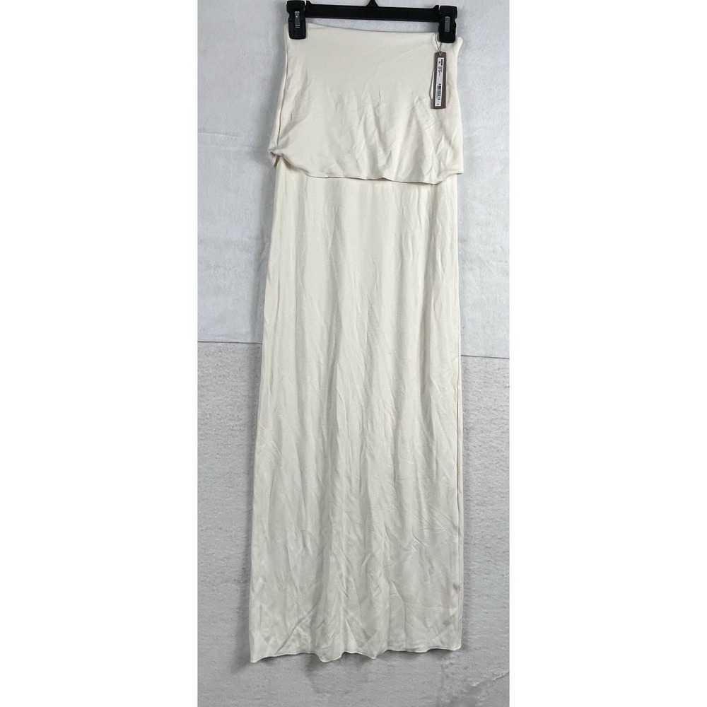SKIMS Cream Maxi Skirt